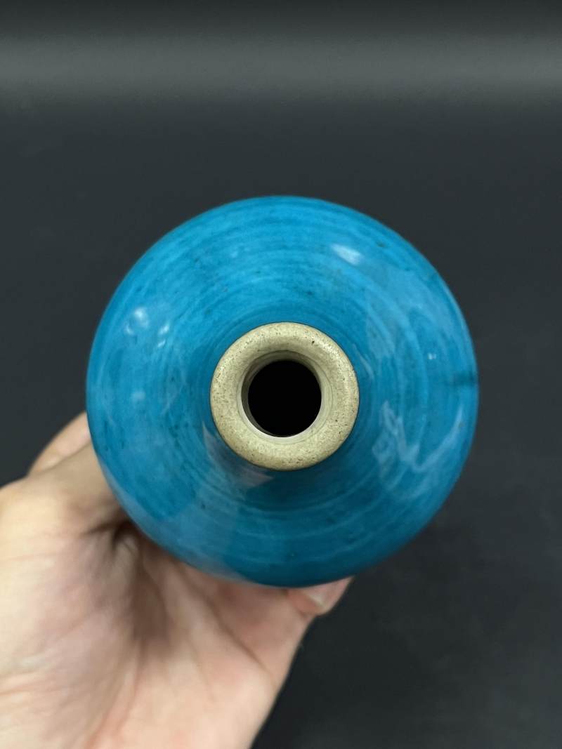 清  青花、孔雀蓝釉、青釉瓷器六件 - 图24