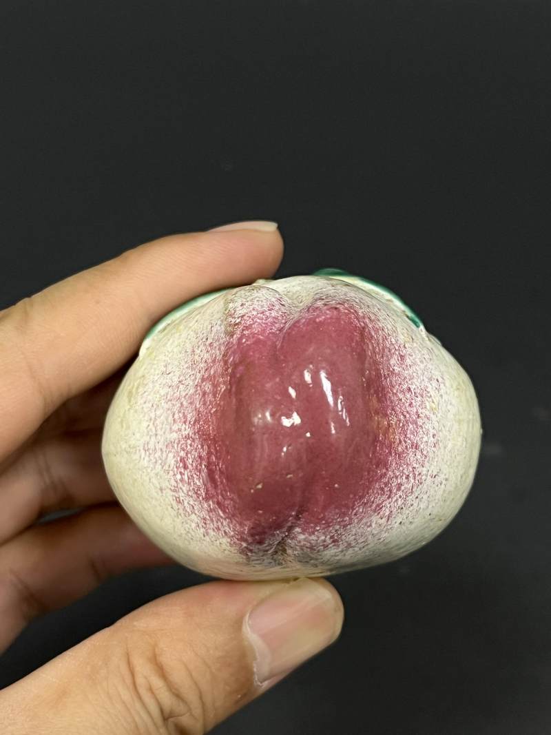 清晚期  粉彩供果一对 - 图18