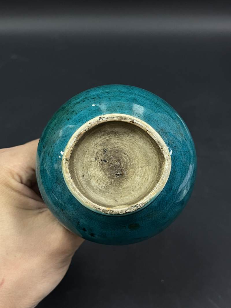 清  青花、孔雀蓝釉、青釉瓷器六件 - 图29