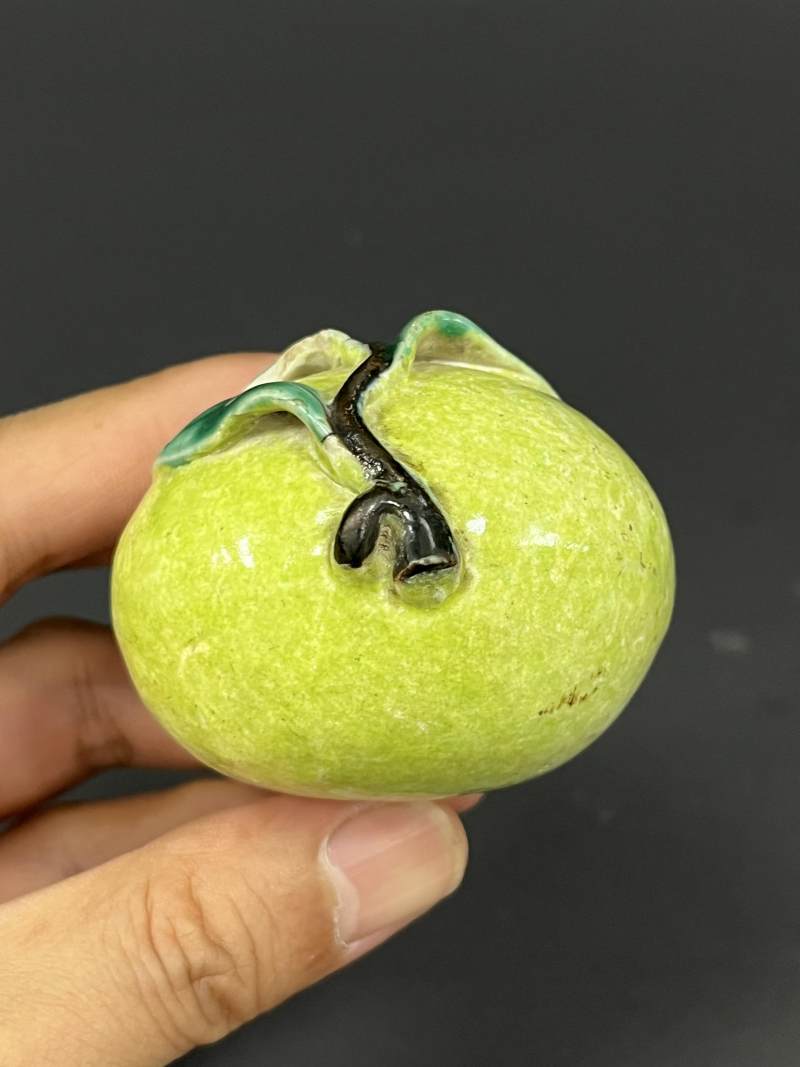 清晚期  粉彩供果一对 - 图19