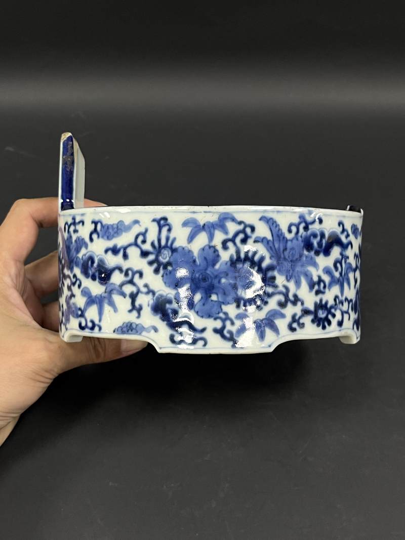 清  青花、孔雀蓝釉、青釉瓷器六件 - 图30