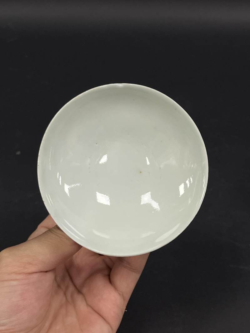 清晚期  青花、青花釉里红、仿钧釉茶碗七件 - 图48