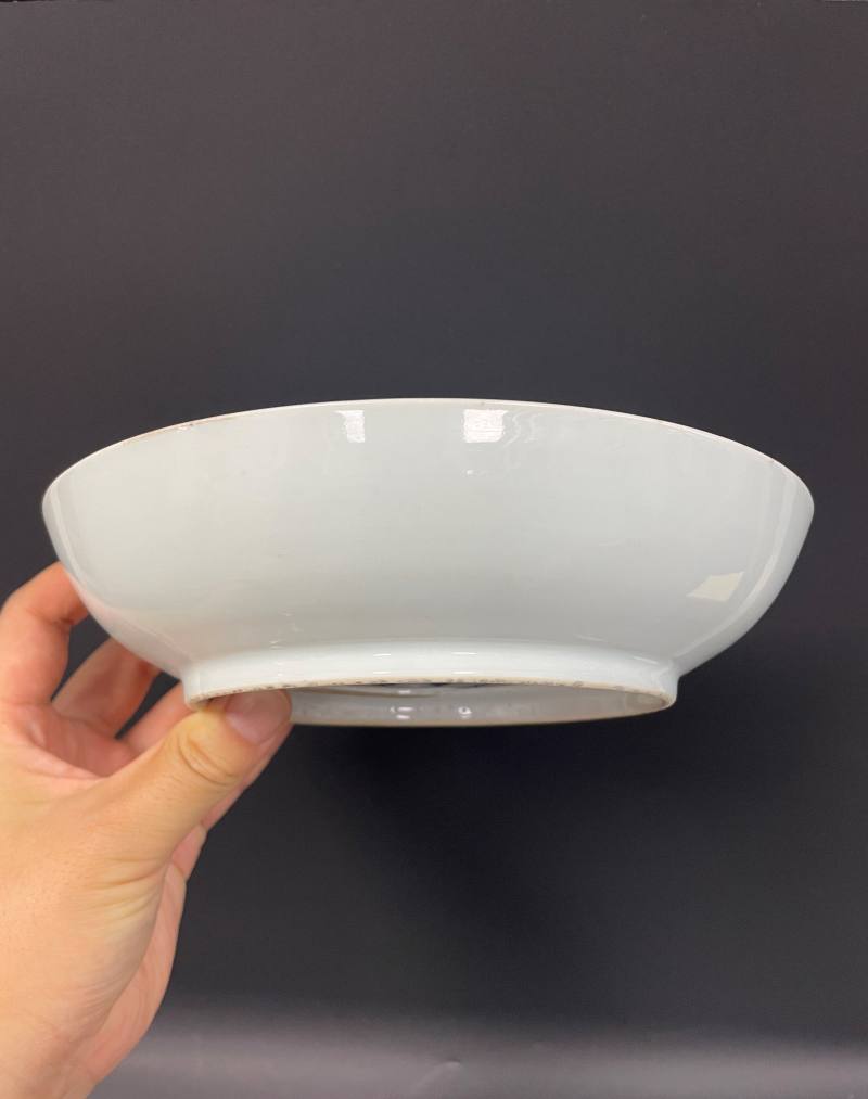 清雍正  粉彩花鸟纹盘 - 图7