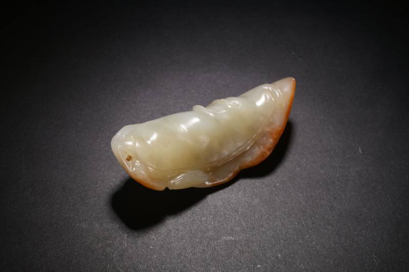清  玉雕瑞兽、瑞果各一件 - 图9