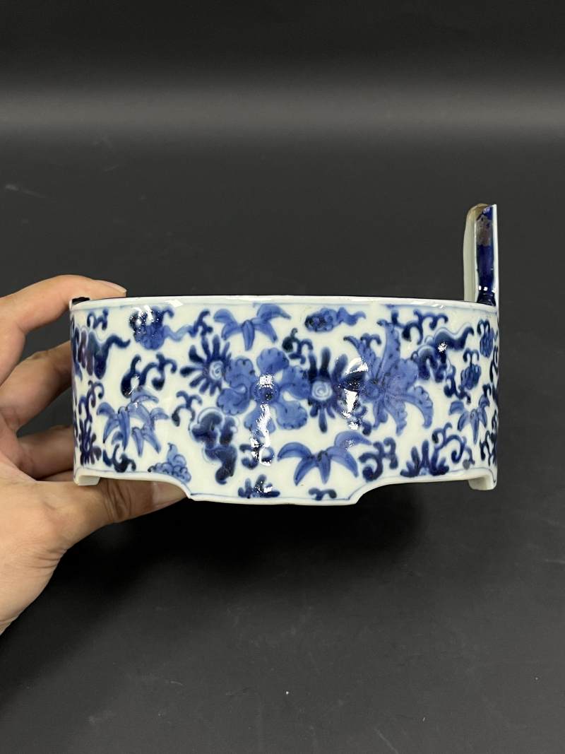 清  青花、孔雀蓝釉、青釉瓷器六件 - 图32