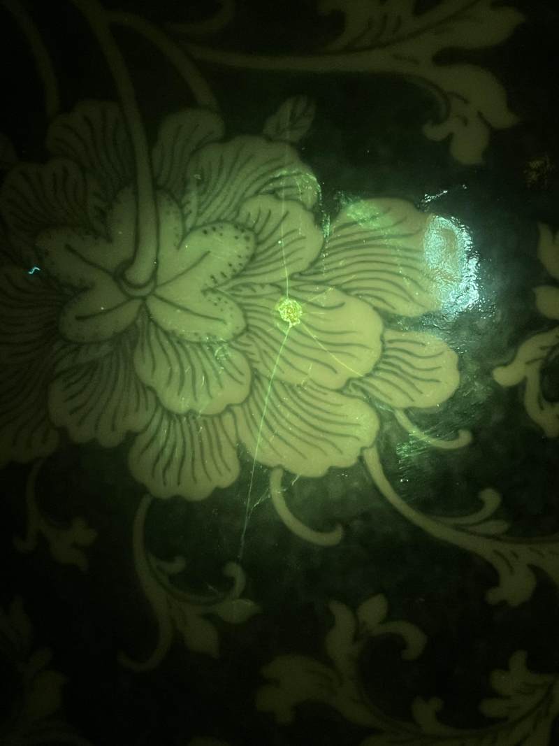 清中期  青花留白缠枝花卉纹大瓶 - 图16