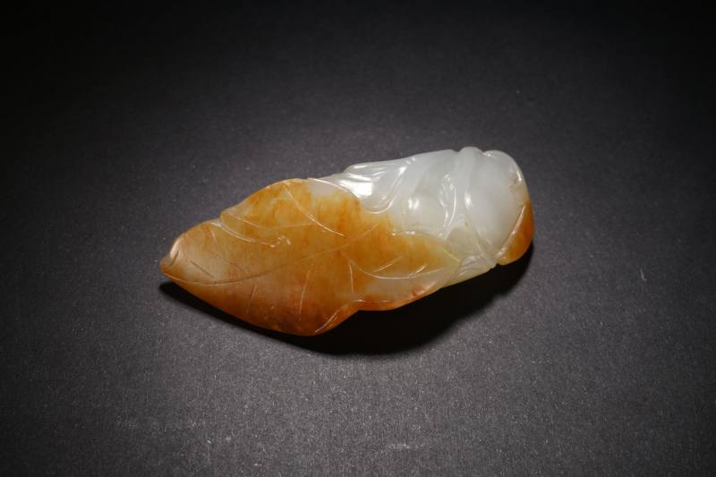 清  玉雕瑞兽、瑞果各一件 - 图10