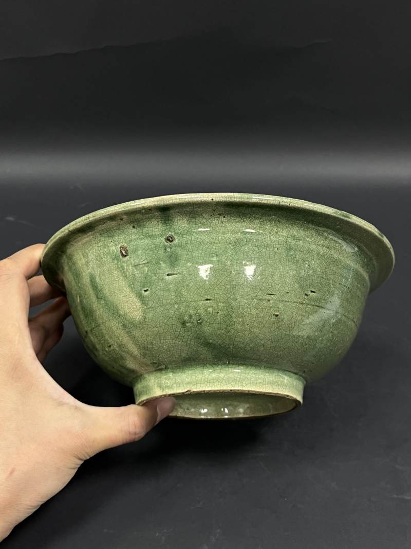 清  青花、孔雀蓝釉、青釉瓷器六件 - 图37
