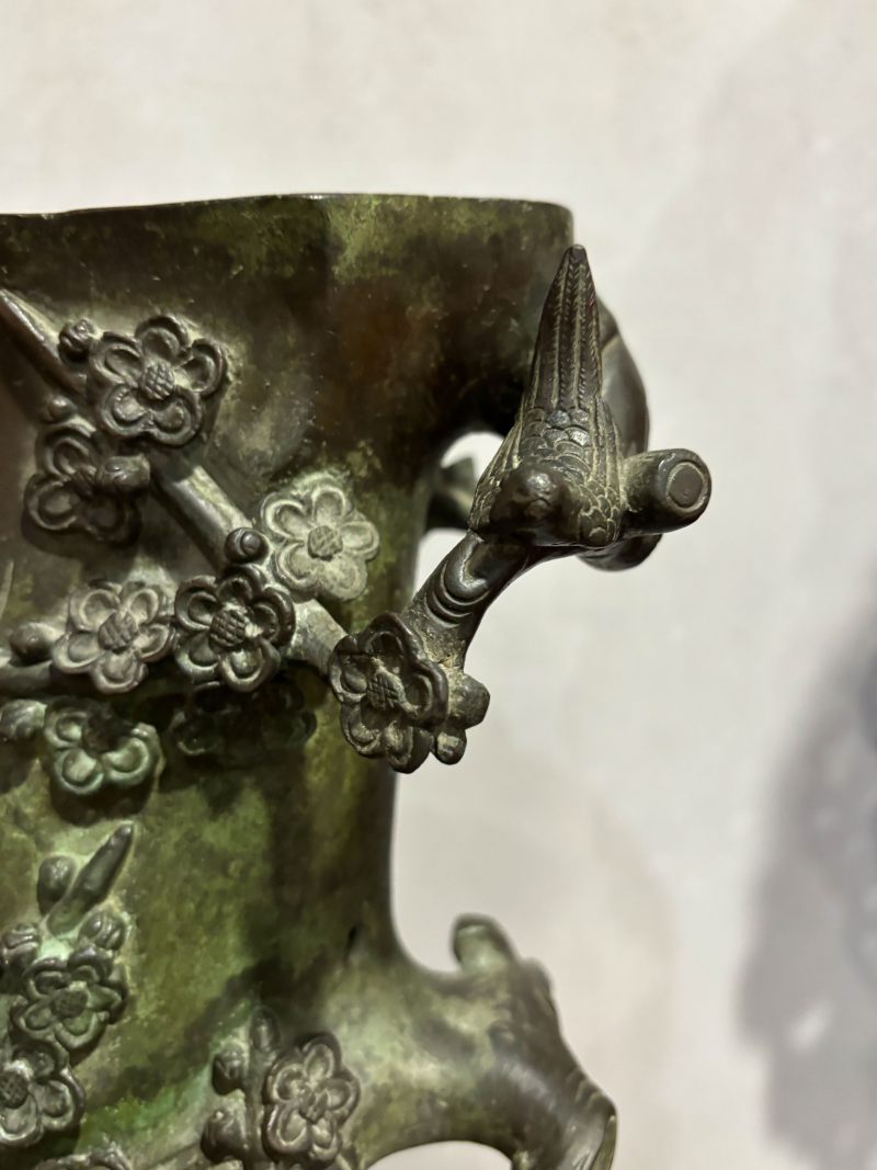 明 铜群仙祝寿大花插 - 图13