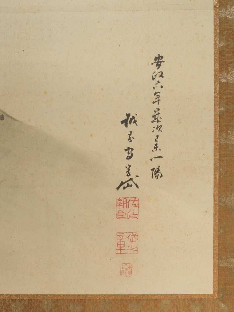 佐伯岸岱（1859）  渔樵归隐图屏风六曲一双 - 图6