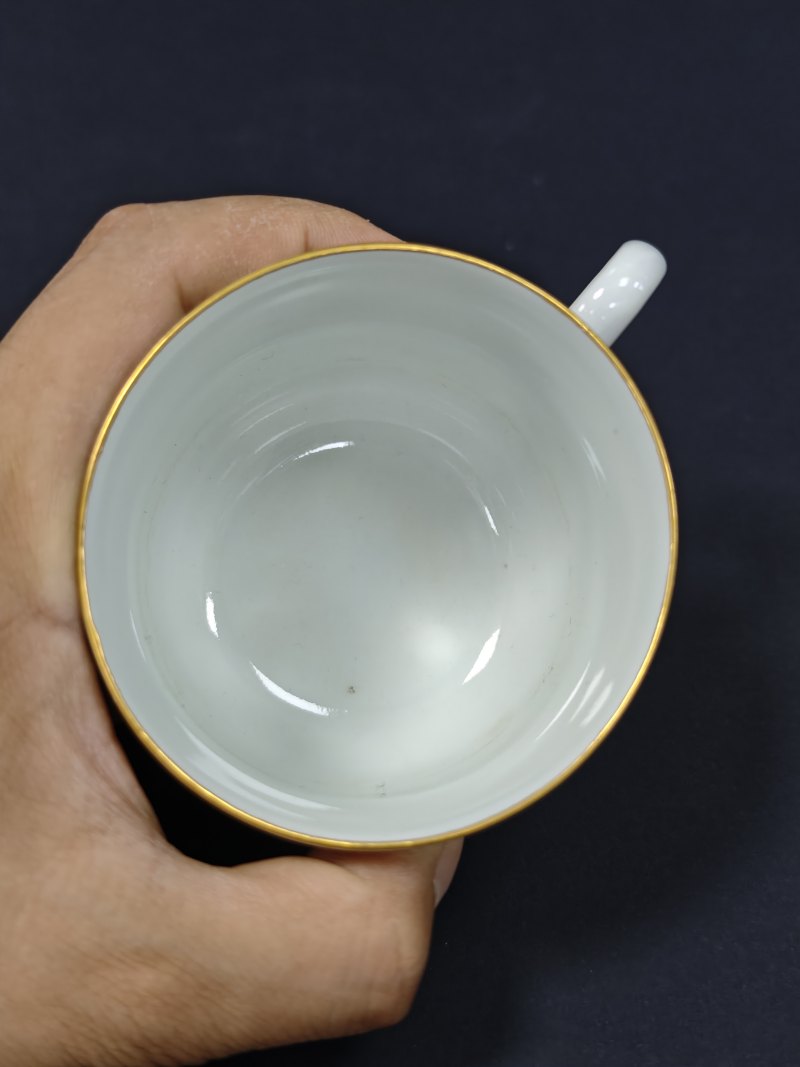民国  粉彩婴戏图单鋬杯三只 - 图19