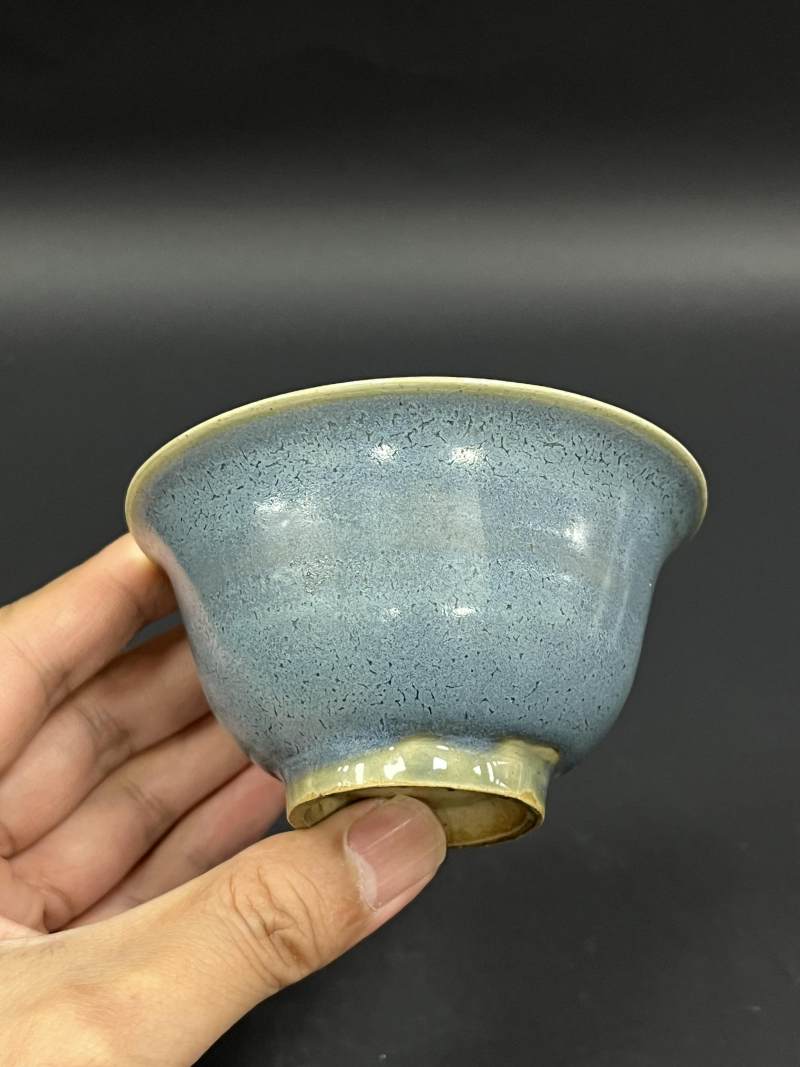 清晚期  青花、青花釉里红、仿钧釉茶碗七件 - 图15