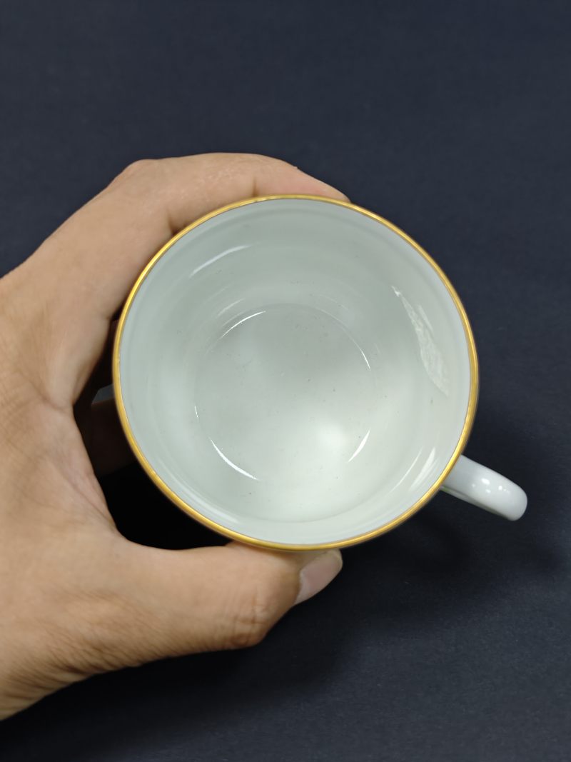 民国  粉彩婴戏图单鋬杯三只 - 图24