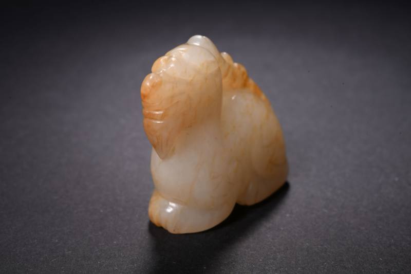 清  玉雕瑞兽、瑞果各一件 - 图4