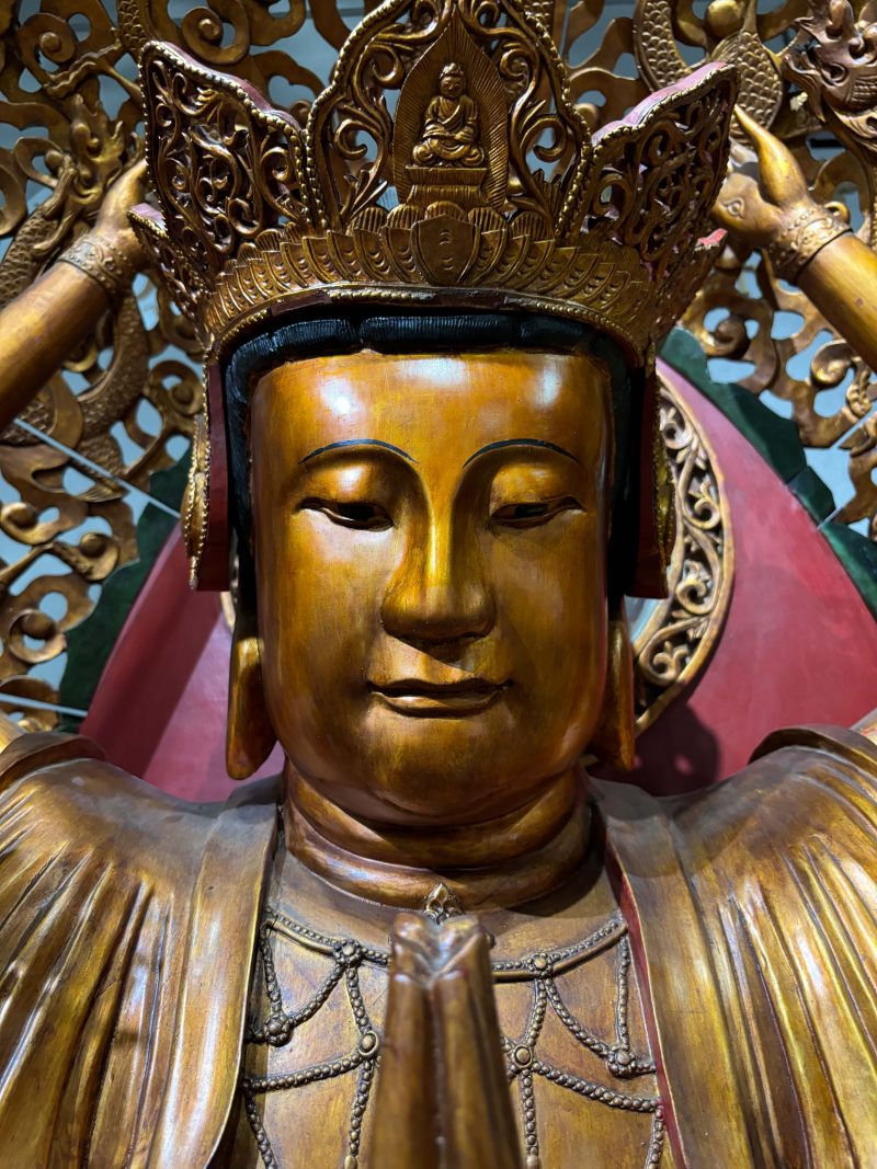 清早期 木漆金千手观音 - 图18