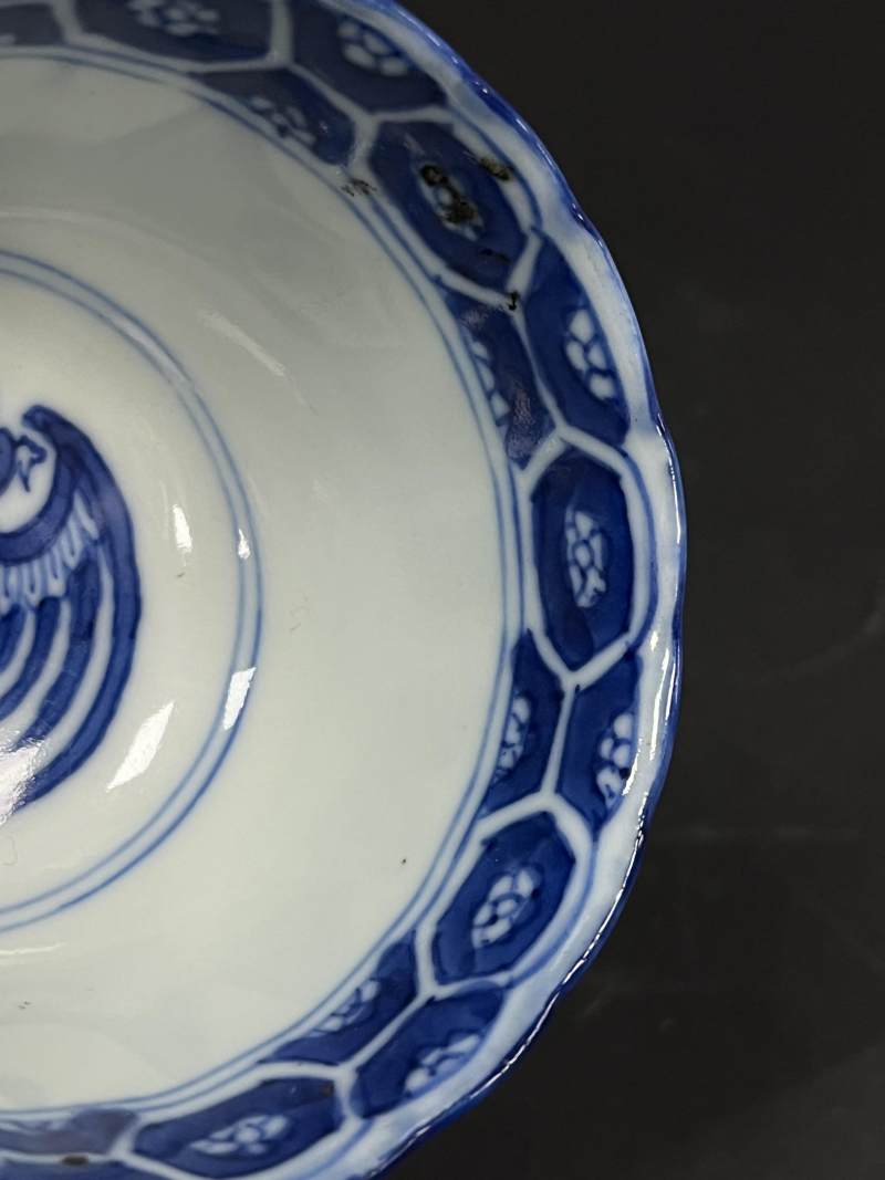 清晚期  青花、青花釉里红、仿钧釉茶碗七件 - 图24