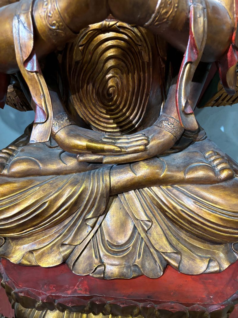 清早期 木漆金千手观音 - 图19