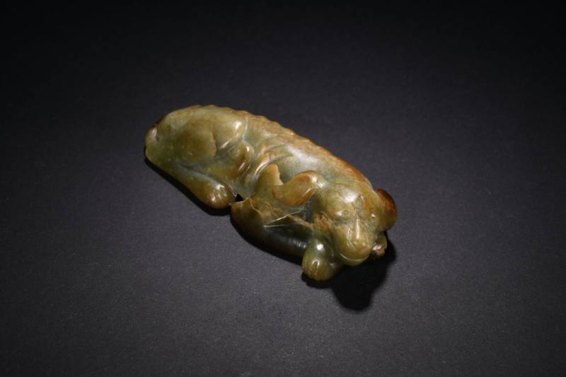 明、清  玉雕兔、雀、犬各一件 - 图5