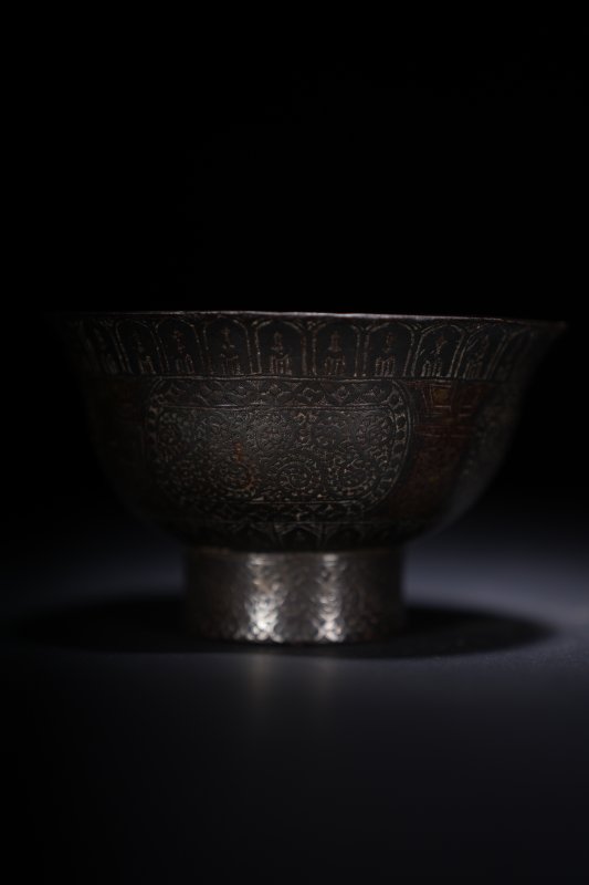 十四世纪 鋄金寿字纹碗 - 图11