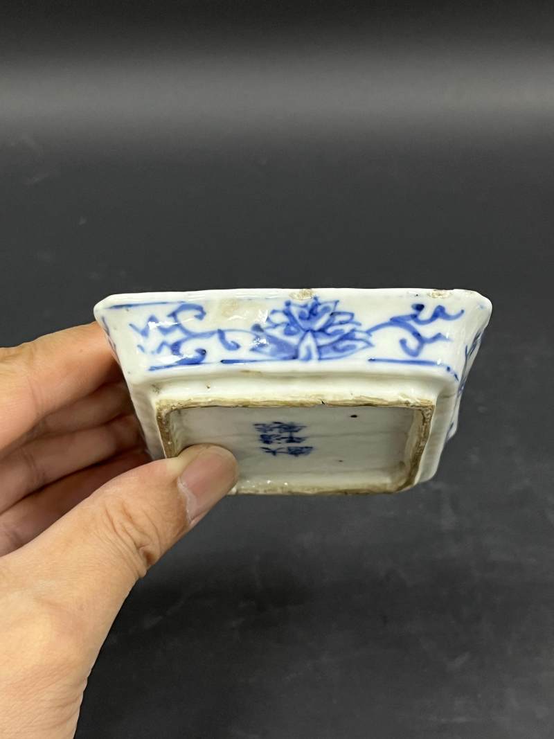 清  青花、孔雀蓝釉、青釉瓷器六件 - 图8