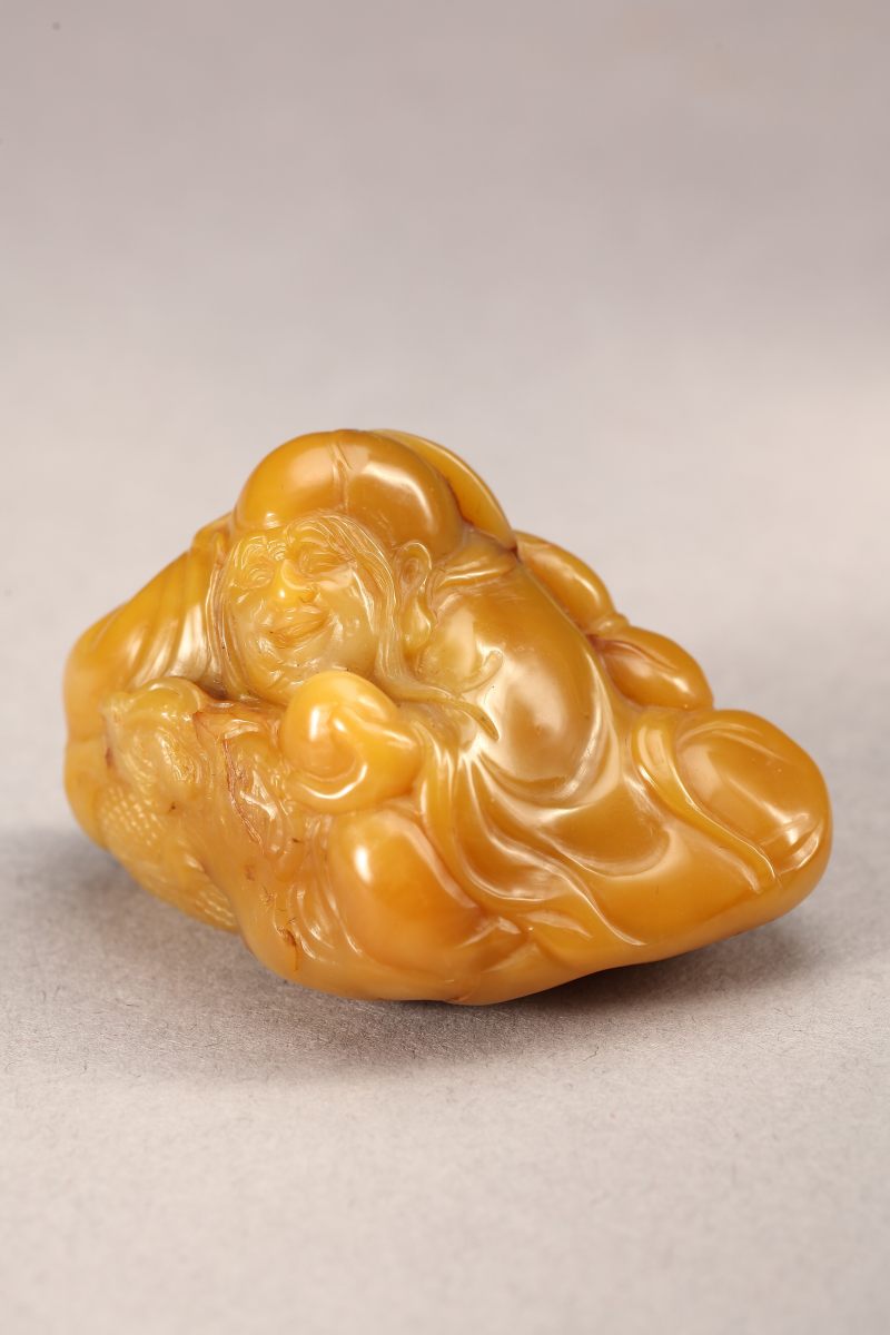 现代 寿山田黄石雕寿翁摆件 - 图5