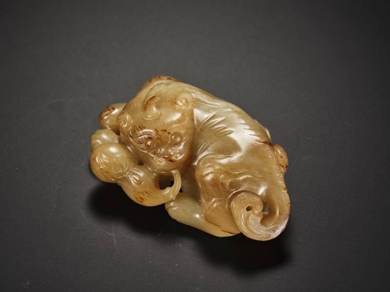 清  玉雕瑞兽
