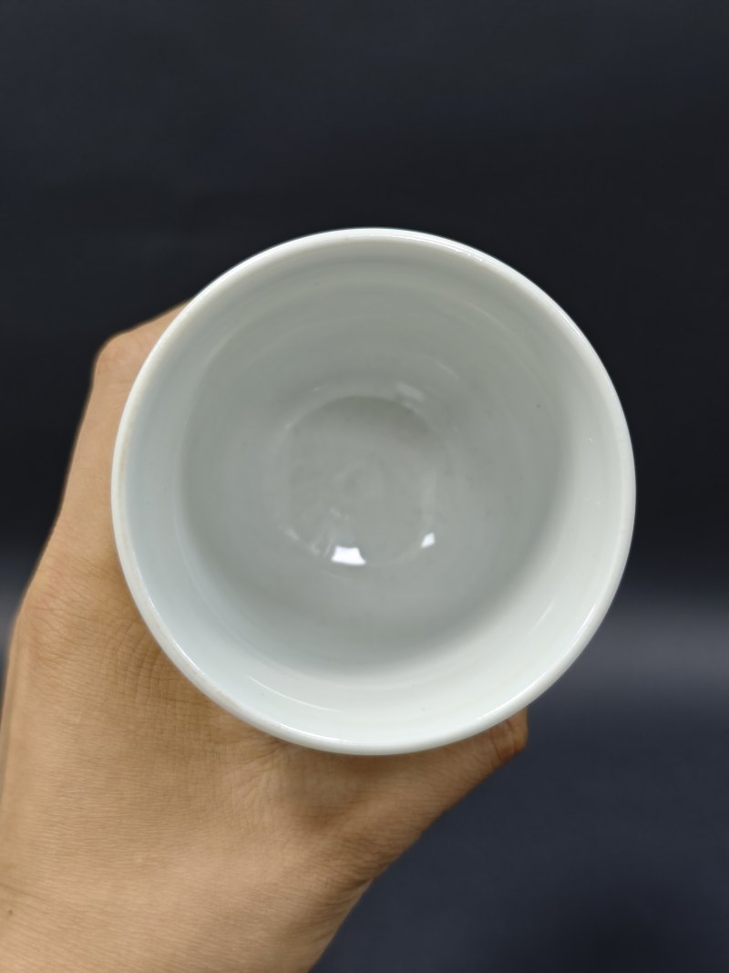 清雍正  斗彩缠枝莲纹高足杯 - 图6