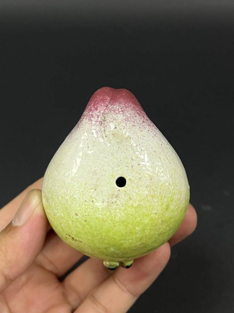 清晚期  粉彩供果一对 - 图17