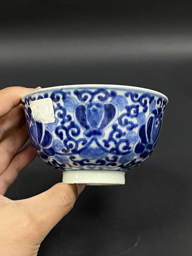 清晚期  青花、青花釉里红、仿钧釉茶碗七件 - 图33