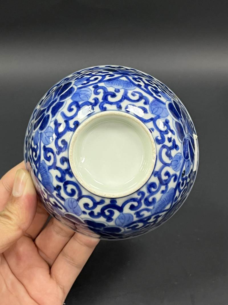 清晚期  青花、青花釉里红、仿钧釉茶碗七件 - 图34