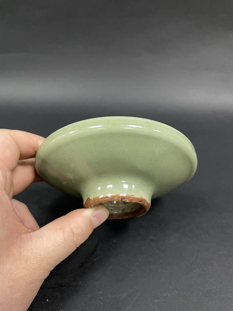 元  龙泉窑青釉盏托 - 图4
