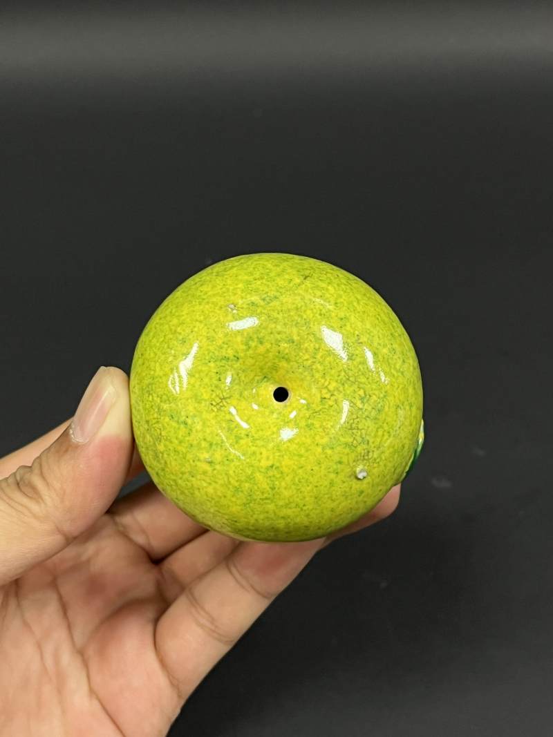 清晚期  粉彩供果一对 - 图6