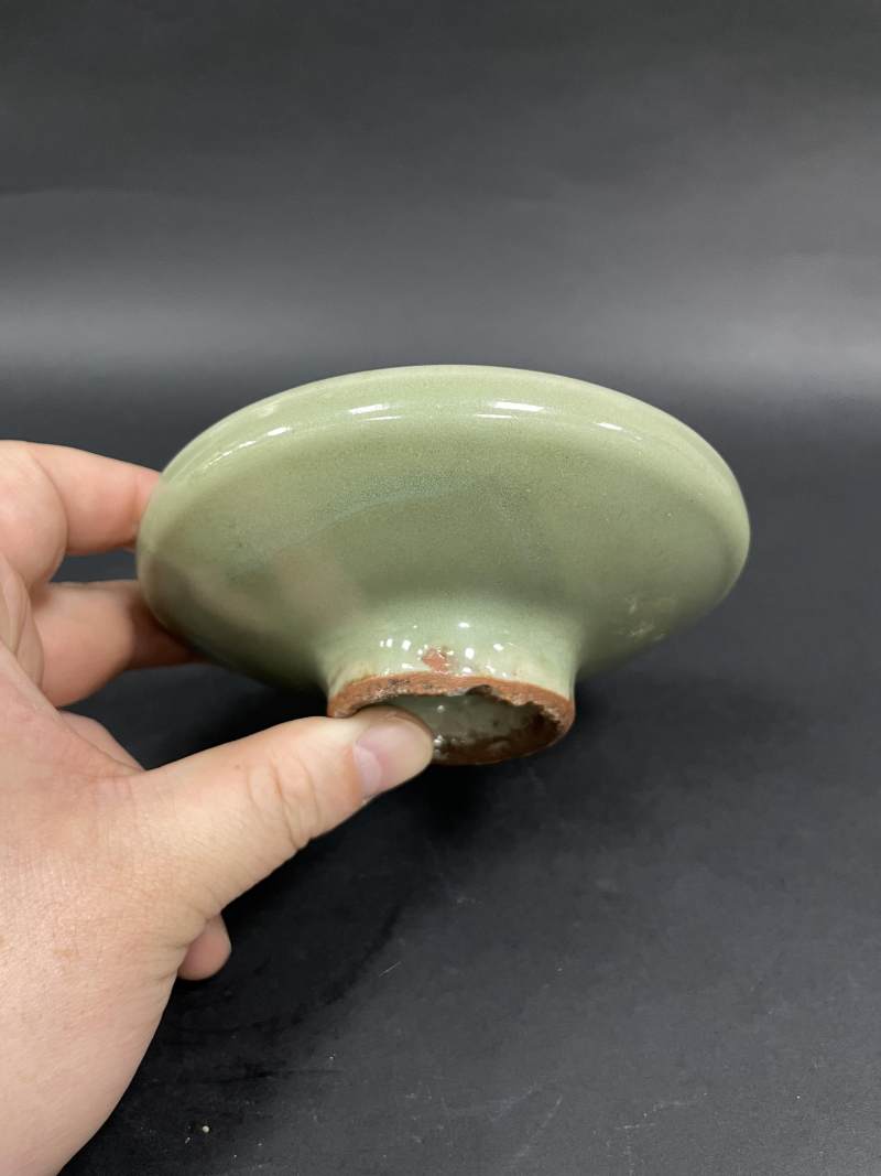 元  龙泉窑青釉盏托 - 图6
