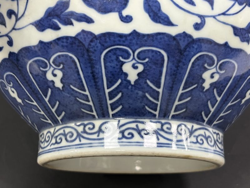 清光绪  青花缠枝莲纹赏瓶 - 图15