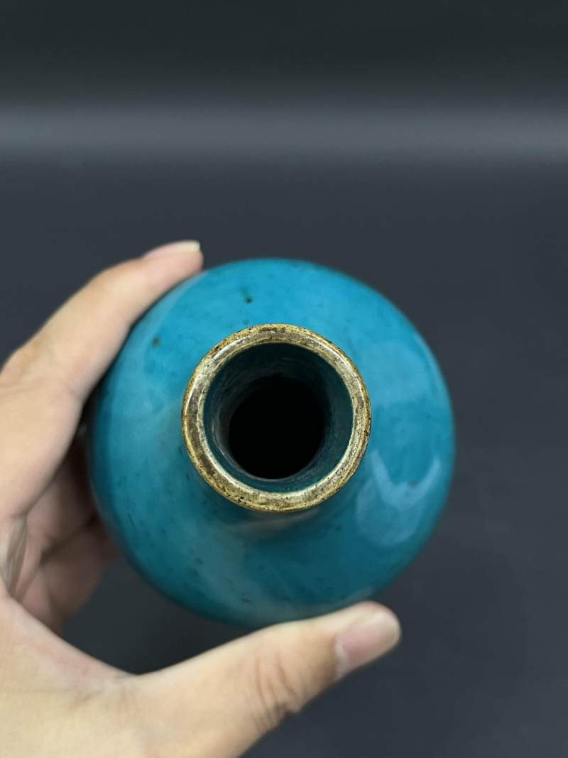 清  青花、孔雀蓝釉、青釉瓷器六件 - 图28