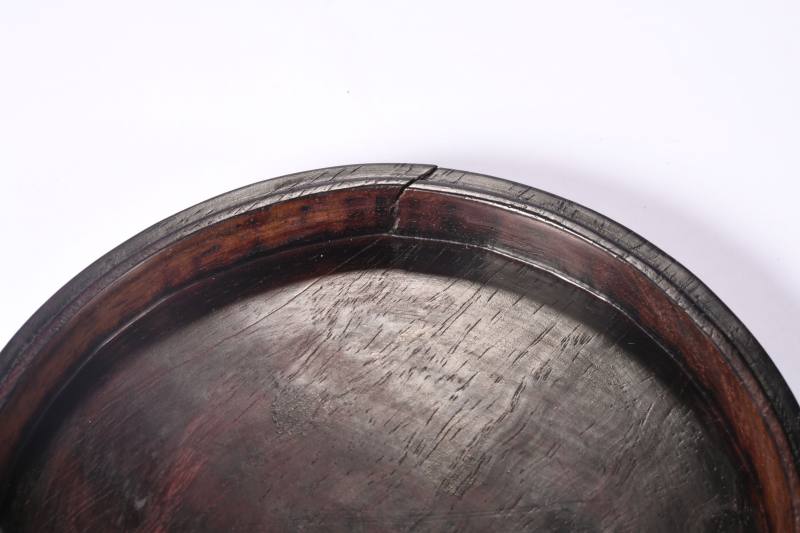 清  老坑端石青花云月砚 - 图9