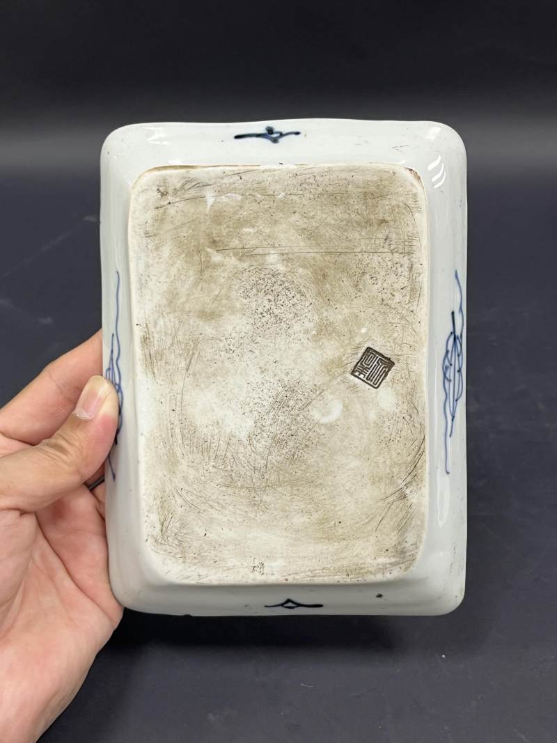 清  青花、孔雀蓝釉、青釉瓷器六件 - 图19