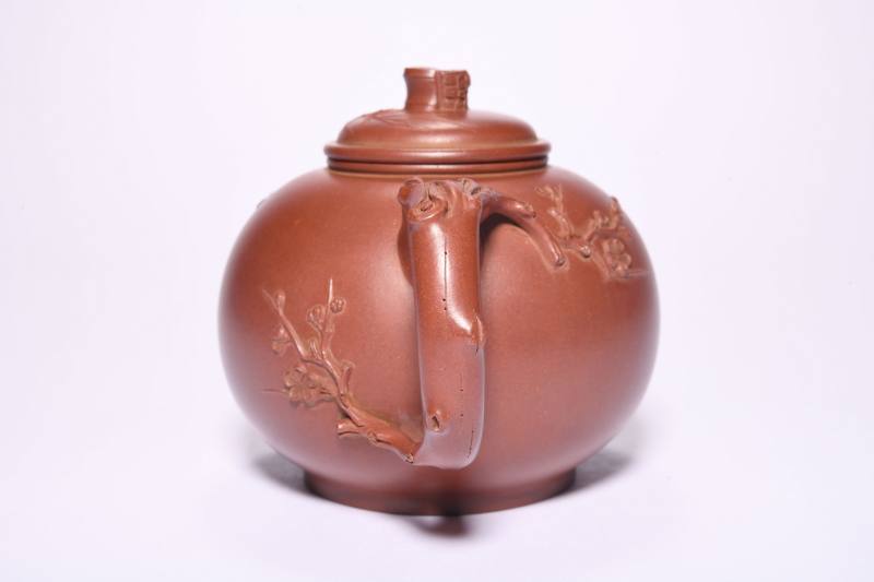 当代  江建祥款巧色松竹梅壶 - 图4