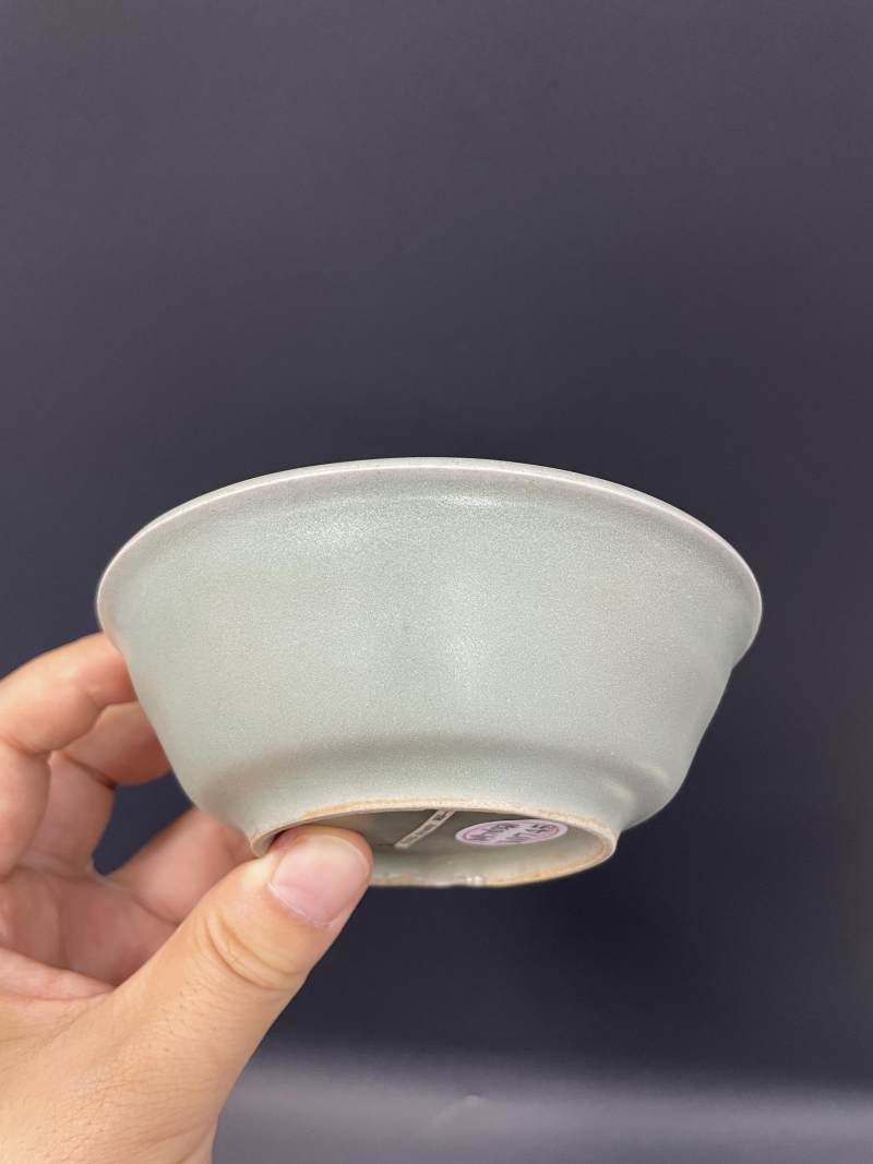 元  龙泉窑青釉折腰洗 - 图4