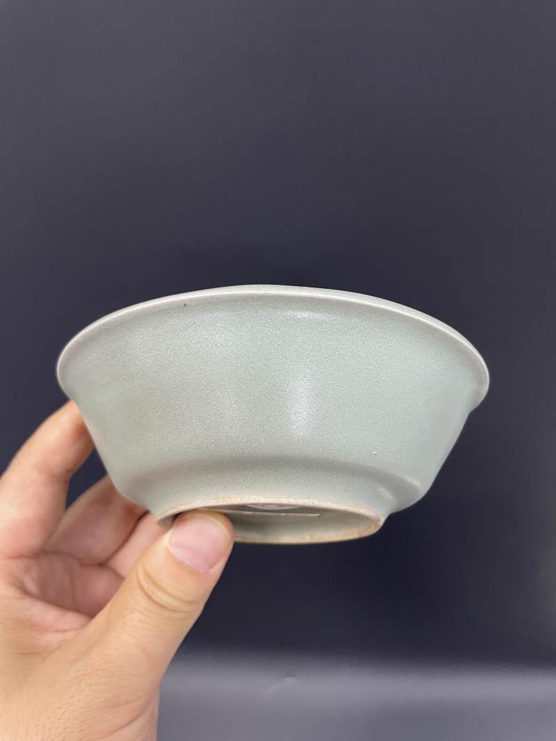 元  龙泉窑青釉折腰洗 - 图5