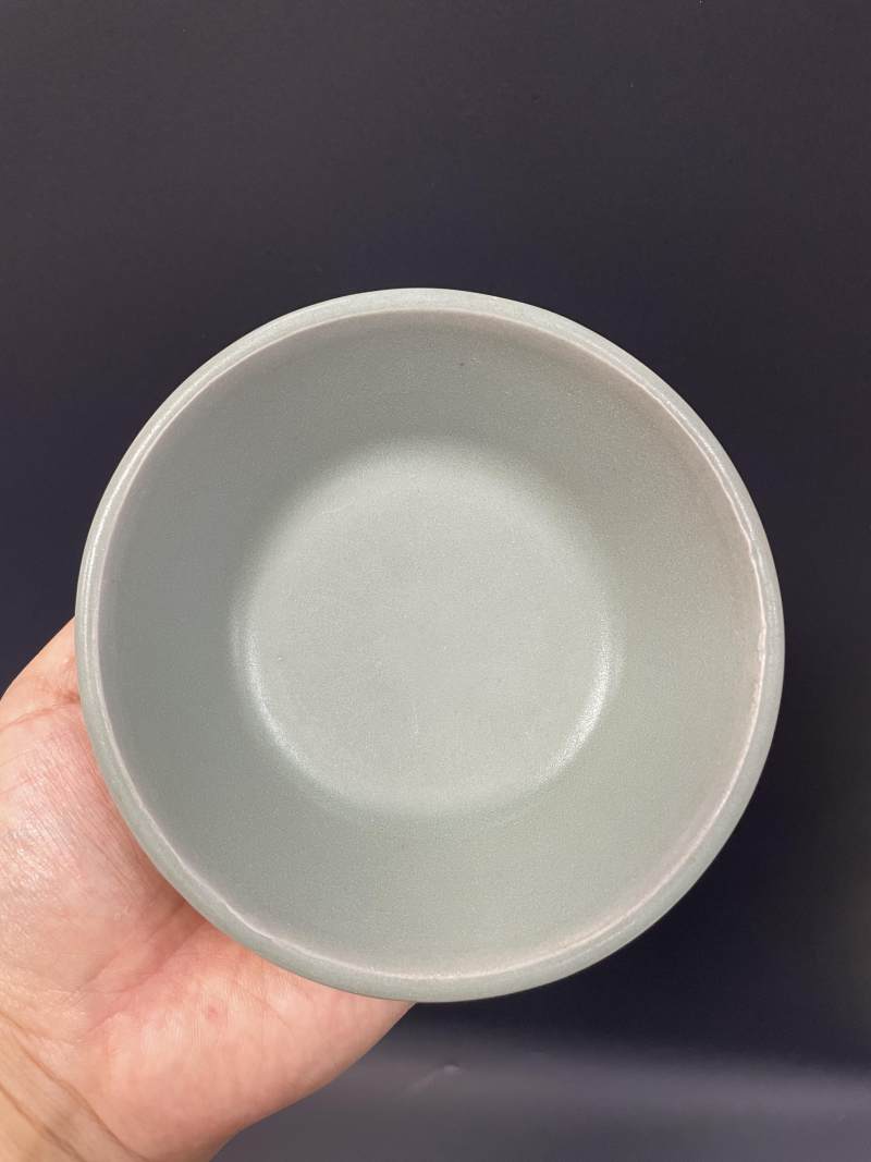 元  龙泉窑青釉折腰洗 - 图7