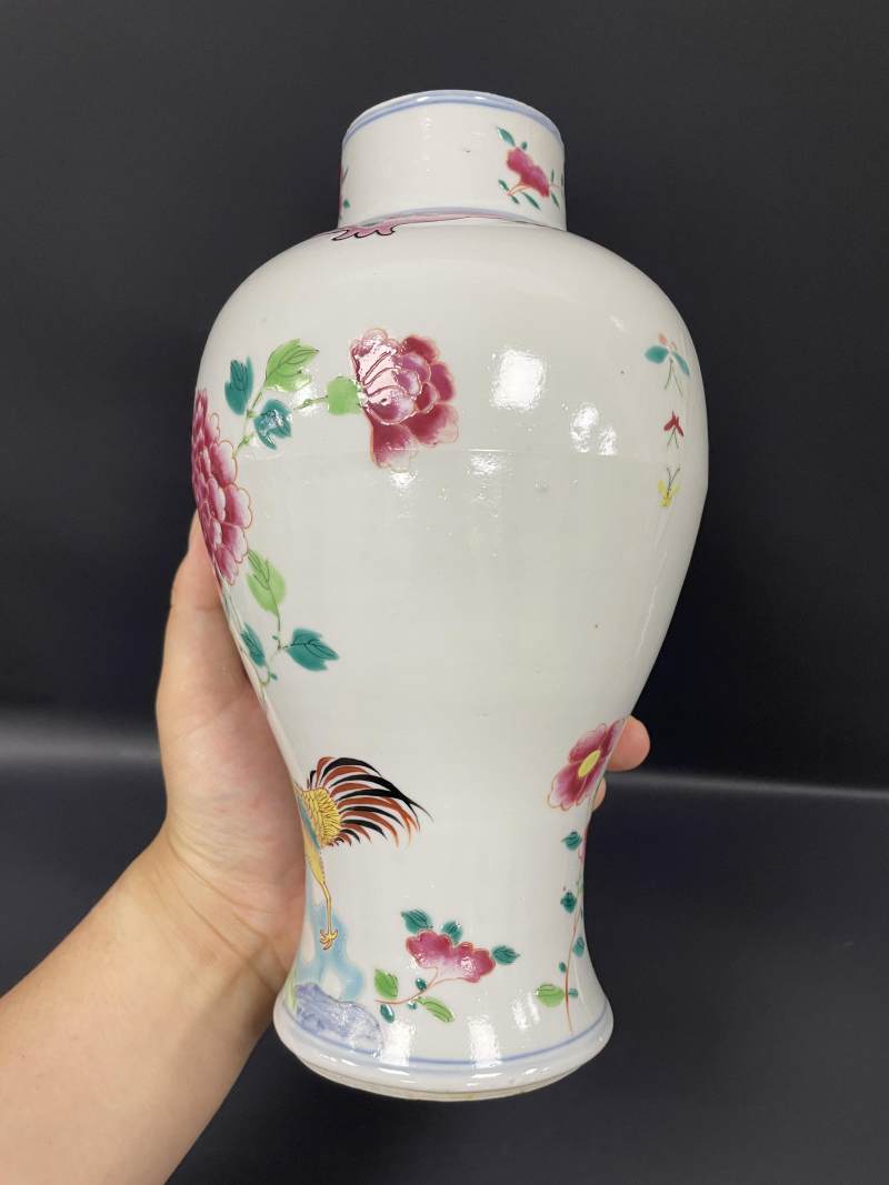 清雍正  粉彩大吉富贵图梅瓶 - 图5