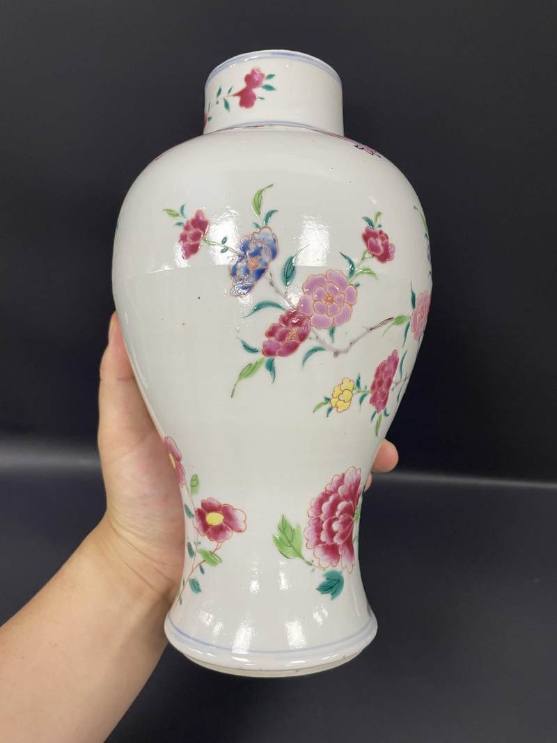 清雍正  粉彩大吉富贵图梅瓶 - 图7