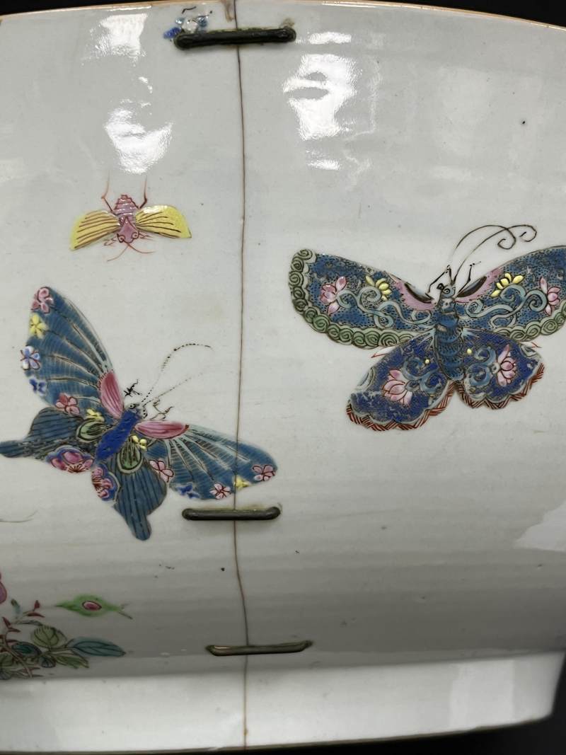 清雍正  粉彩花鸟纹大碗 - 图8