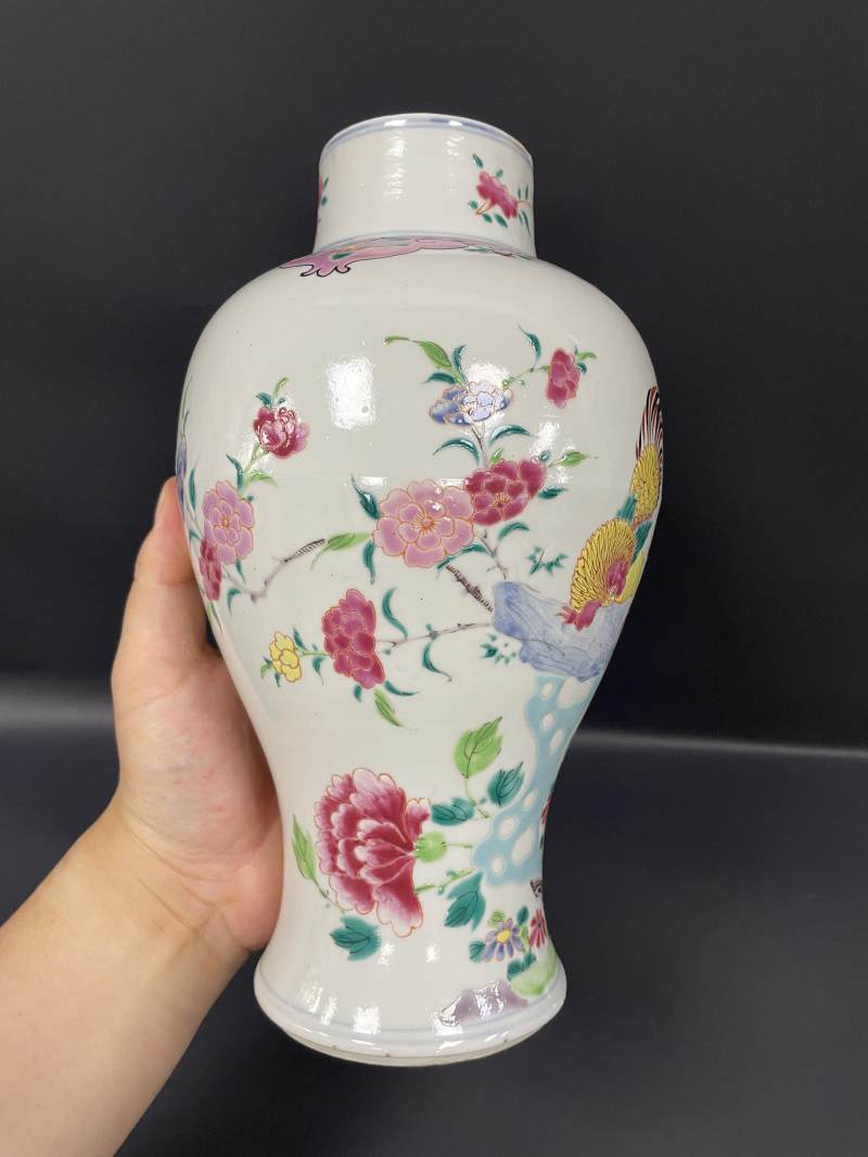 清雍正  粉彩大吉富贵图梅瓶 - 图8