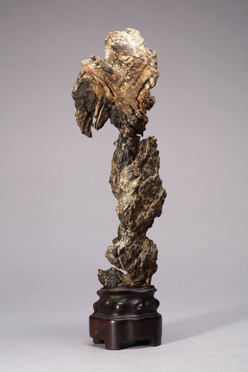 清  英石赏石一组两件 - 图6