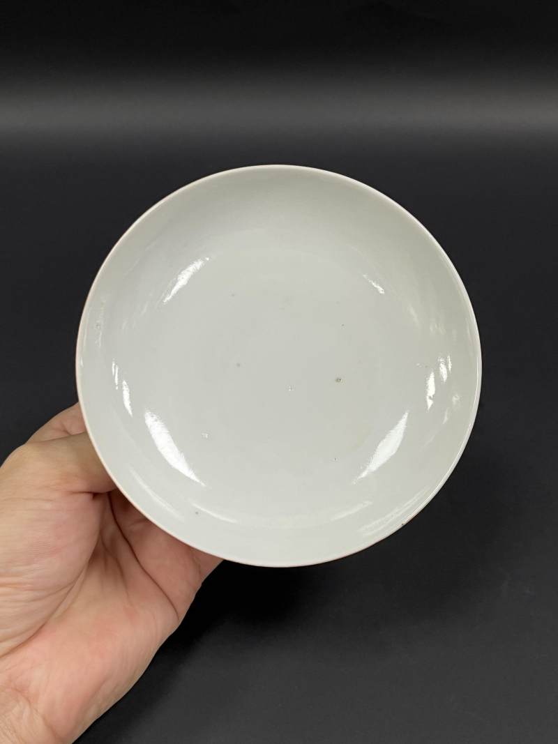 清乾隆  矾红描金花卉纹盖碗一对 - 图9