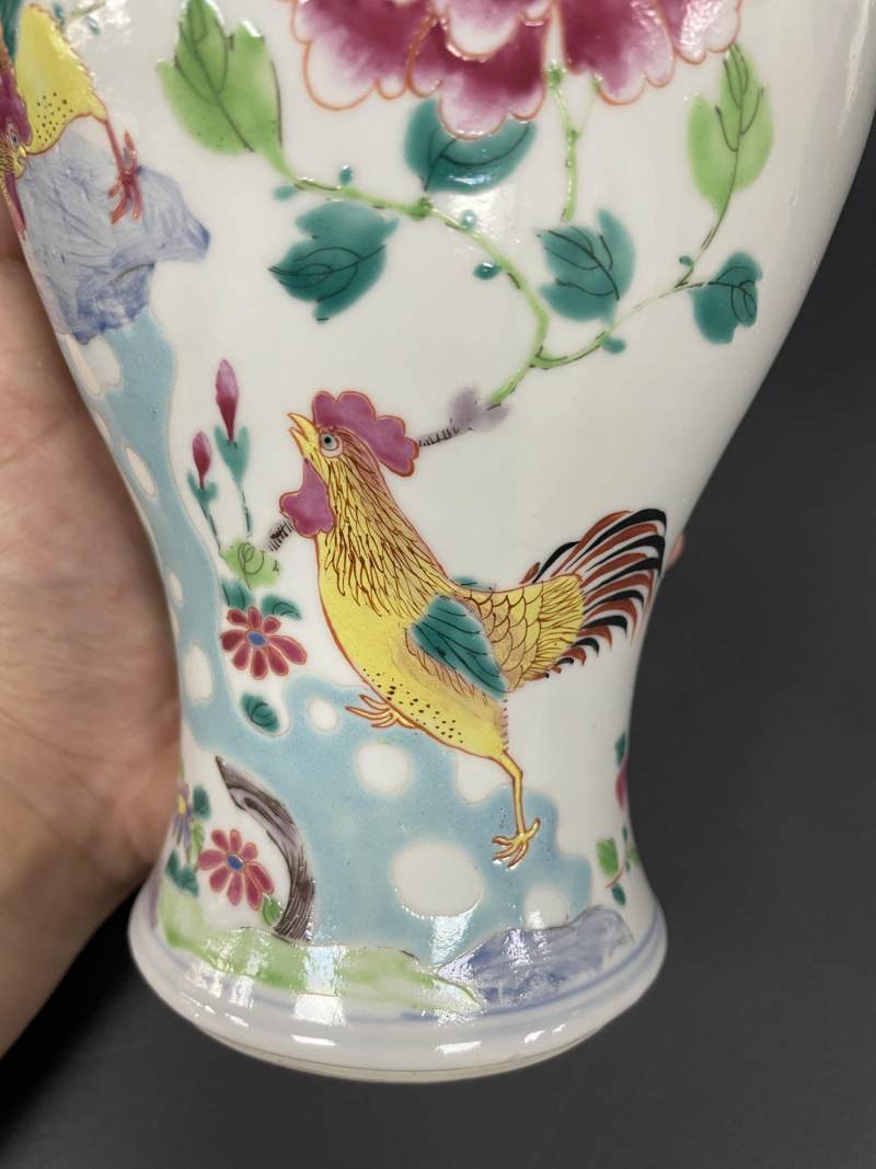 清雍正  粉彩大吉富贵图梅瓶 - 图11
