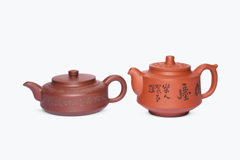 当代  名家制玉璧壶与汉鼓壶共2件