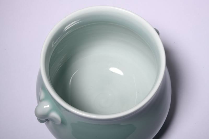 当代  高振宇制青瓷象耳瓶 - 图6